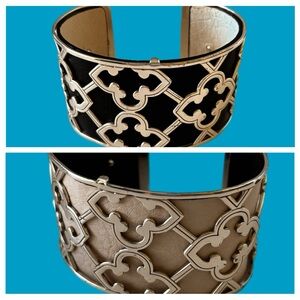 Brighton Black & Silver Cuff Bracelet Brighton Christo Toledo Wide Cuff Bracelet